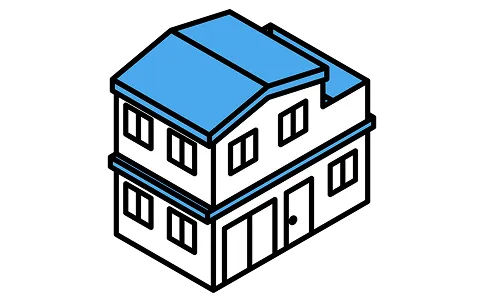 屋根塗装のイラスト