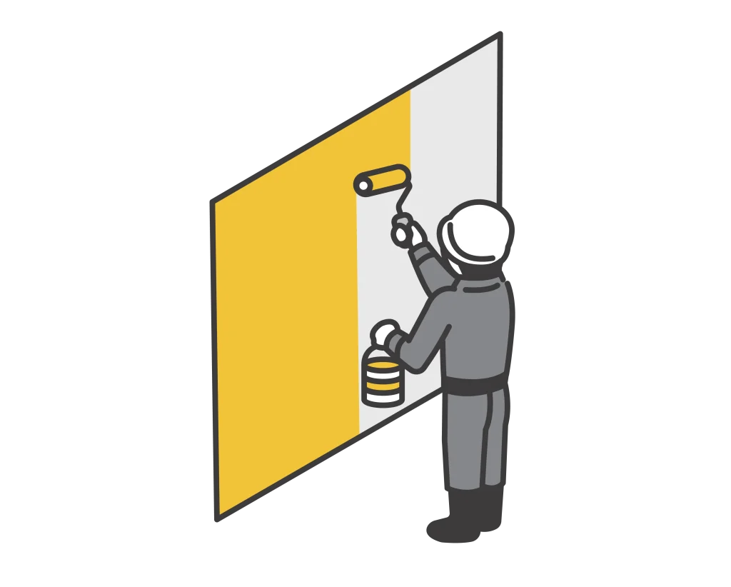 塗装のイラスト